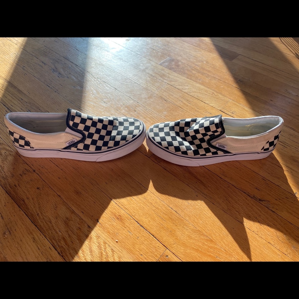 Checkered Slip on Vans